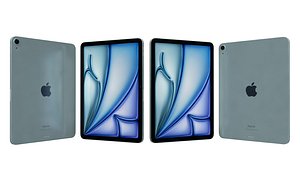 Apple iPad Air 11 2024 Blue 3D
