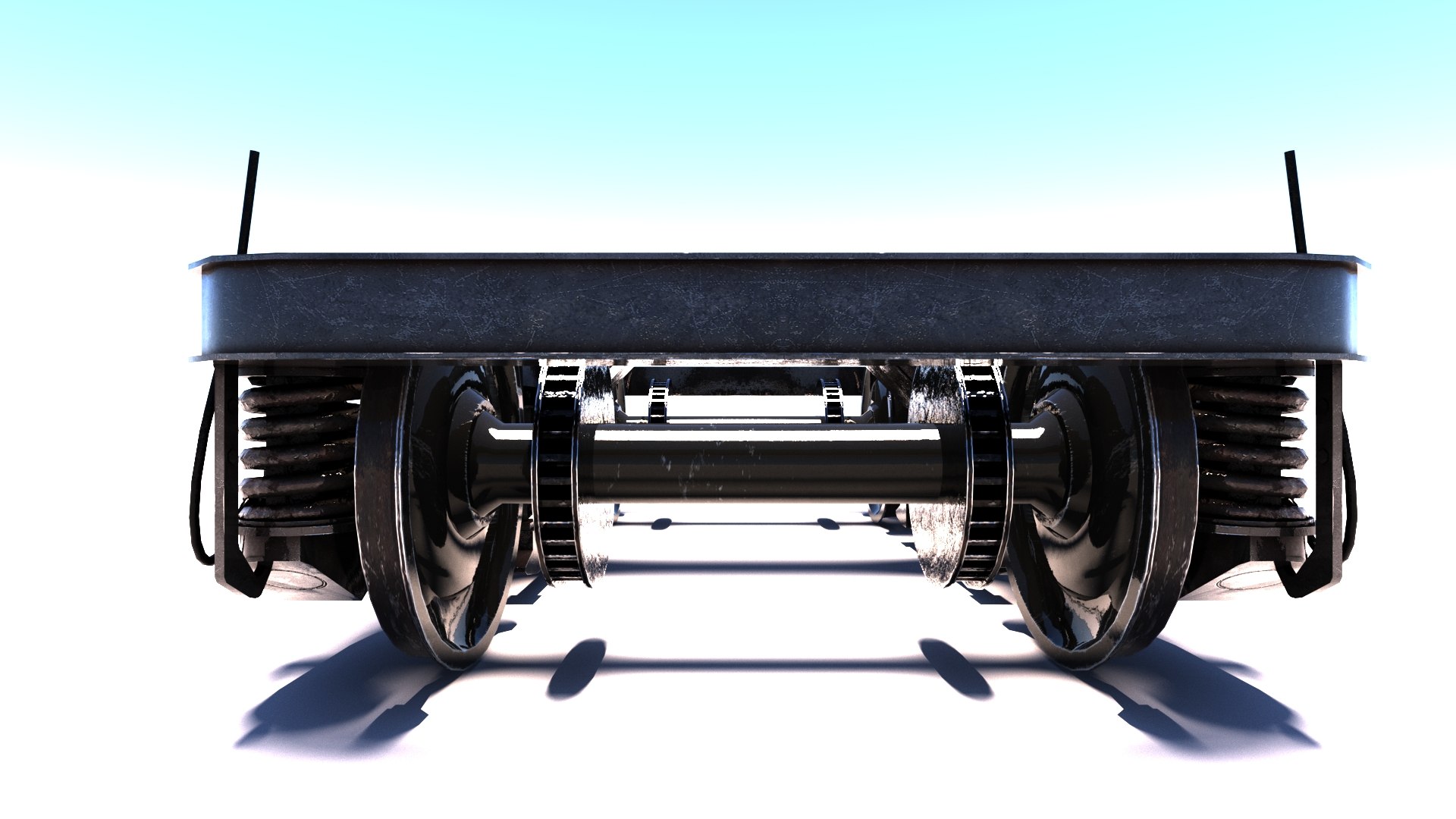 Train Bogey PBR 3D - TurboSquid 2378679