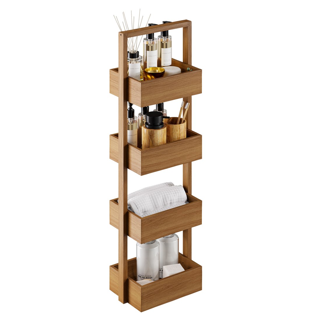 3D Zara Home Wooden Shelf TurboSquid 1731997