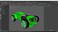 Stilisiertes Hot-Rod-Auto-3D-Modell HD 4K PBR-Texturen Spielfertig