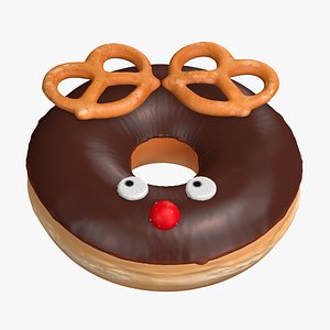 Reindeer  Christmas Donuts 3D