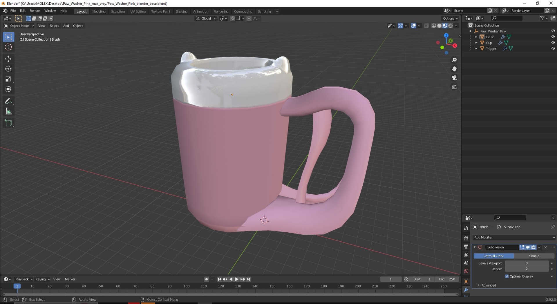 Paw Washer Pink 3D model https://p.turbosquid.com/ts-thumb/2m/gpGOn9/bT/pawwasherpinkc4dmodel028/jpg/1696900285/1920x1080/fit_q87/ea59fa92c4598ba6d0d7eae332b6711871dfea36/pawwasherpinkc4dmodel028.jpg