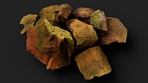 3D model brick debris pile ruins pt2 PBR photogrammetry