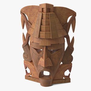Mayan Tribal Mask Wood
