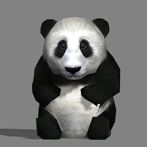 Urso panda dos desenhos animados Modelo 3D $9 - .stl .obj .blend