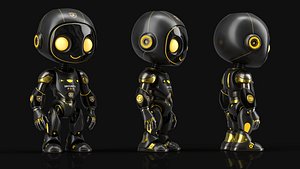 Security Sci-Fi Robot model