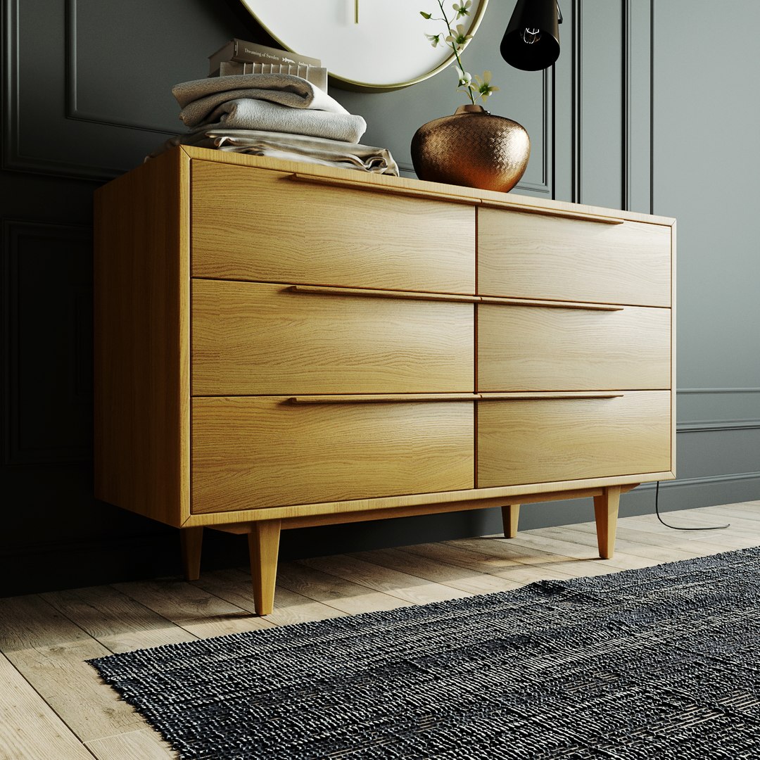 Decor Chest Drawers 3D Model - TurboSquid 1598496