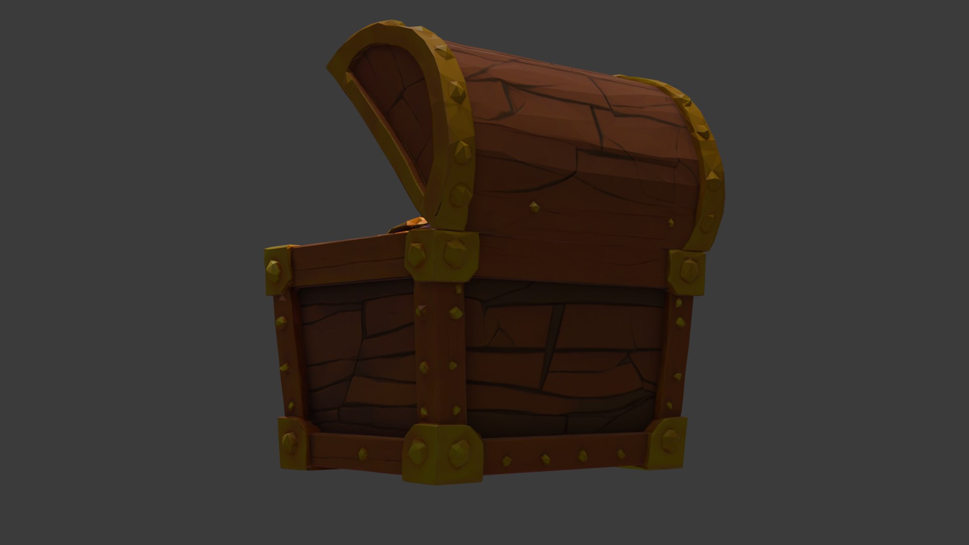 Low Poly Treasure Chest - Game Ready And Printable Low-poly 3D Model 3D ...