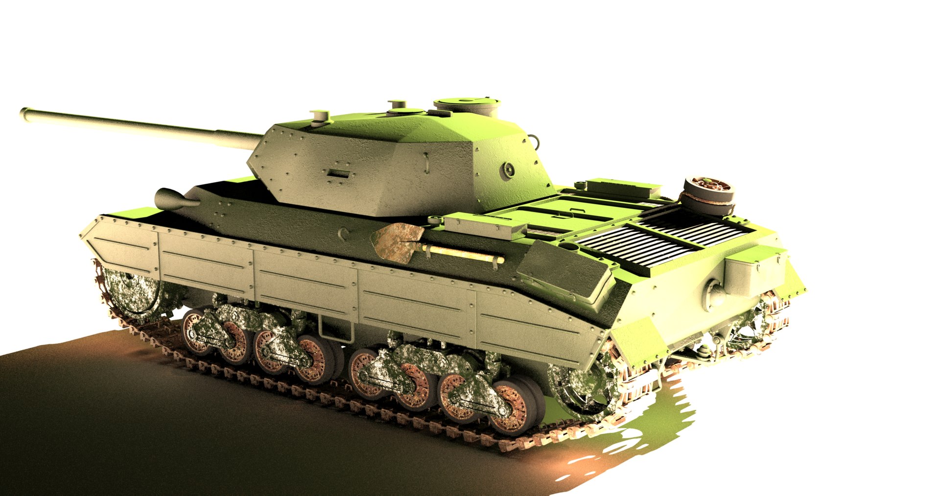 Italian Tank P43 Model - TurboSquid 1278495