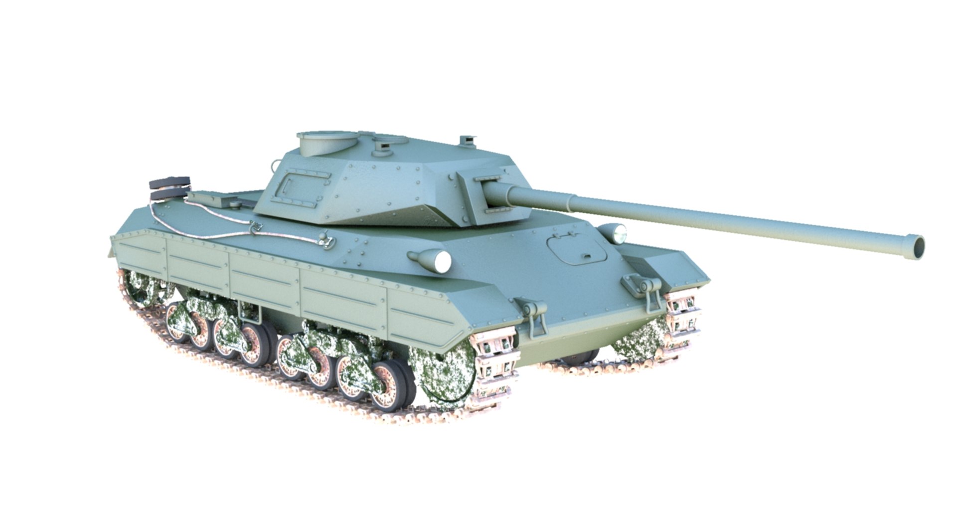 Italian Tank P43 Model - TurboSquid 1278495