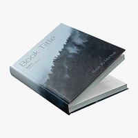 Rigged Hardcover Book Mockup Thick