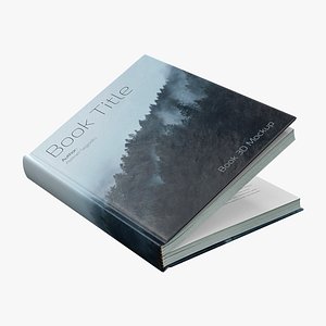 Rigged Hardcover Book Mockup Thick
