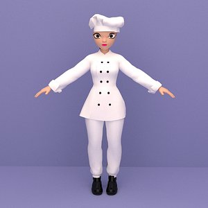 3D girl character cartoon