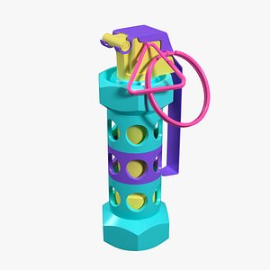 M84 Stun Grenade stylized 3D model