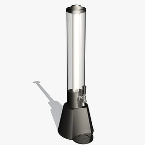 beer tube 3d dxf