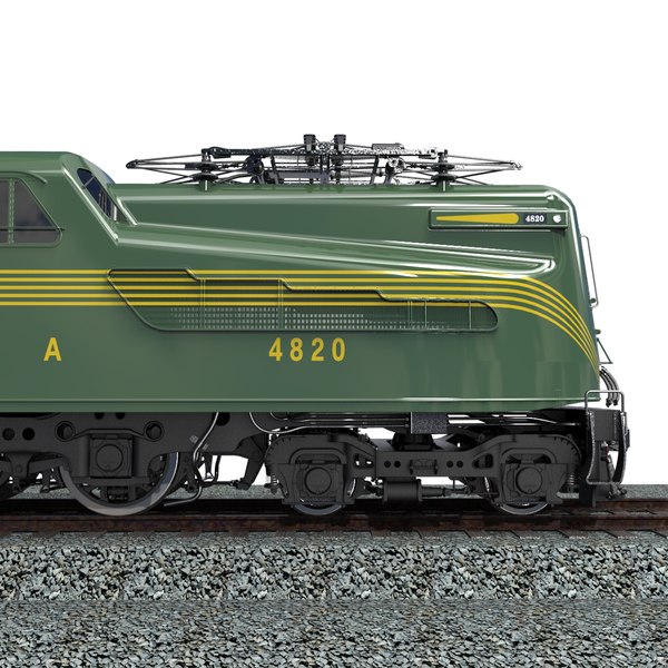gg1 electric locomotive 3d model