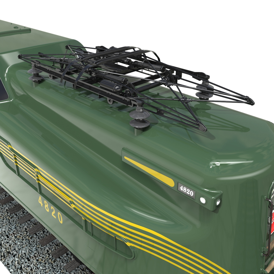 gg1 electric locomotive 3d model