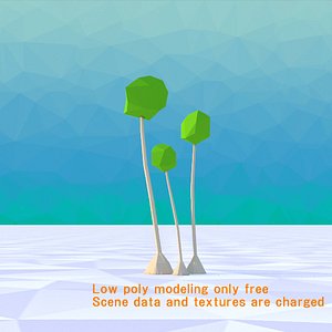 tree Yucca Low Poly