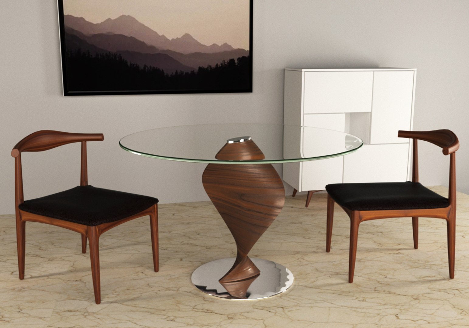 3D soul table glass story - TurboSquid 1318245