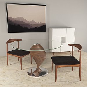 3D soul table glass story