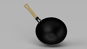 Carbon Steel Wok Pan with Wooden Handle