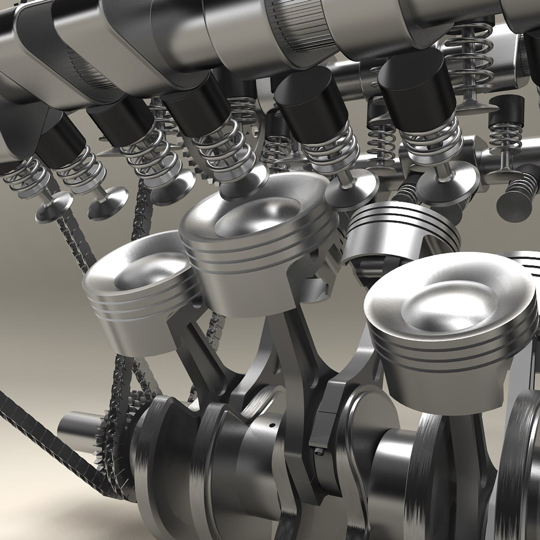 v8 engine work animation obj