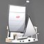 3D 双体船喷泉 Pajot Isla 40