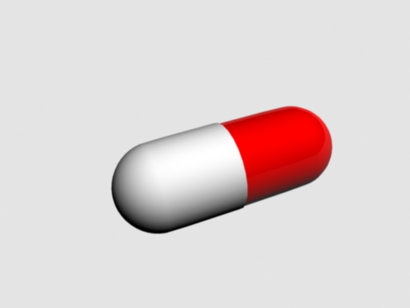 3d Model Capsule Pill
