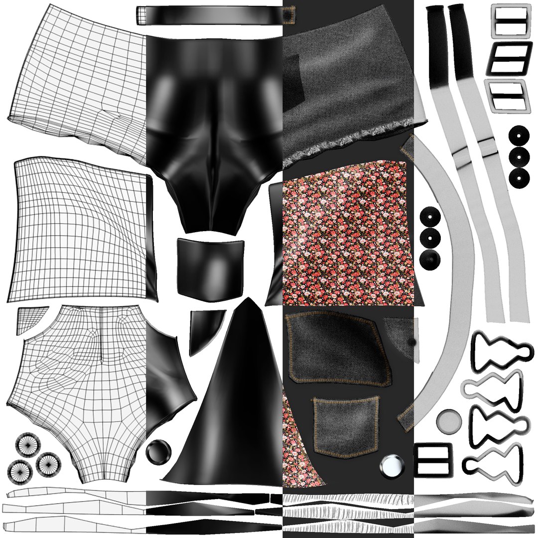 3D Model Jumpsuit Set - TurboSquid 1156077