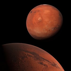 Volumetric Planet Mars For Blender