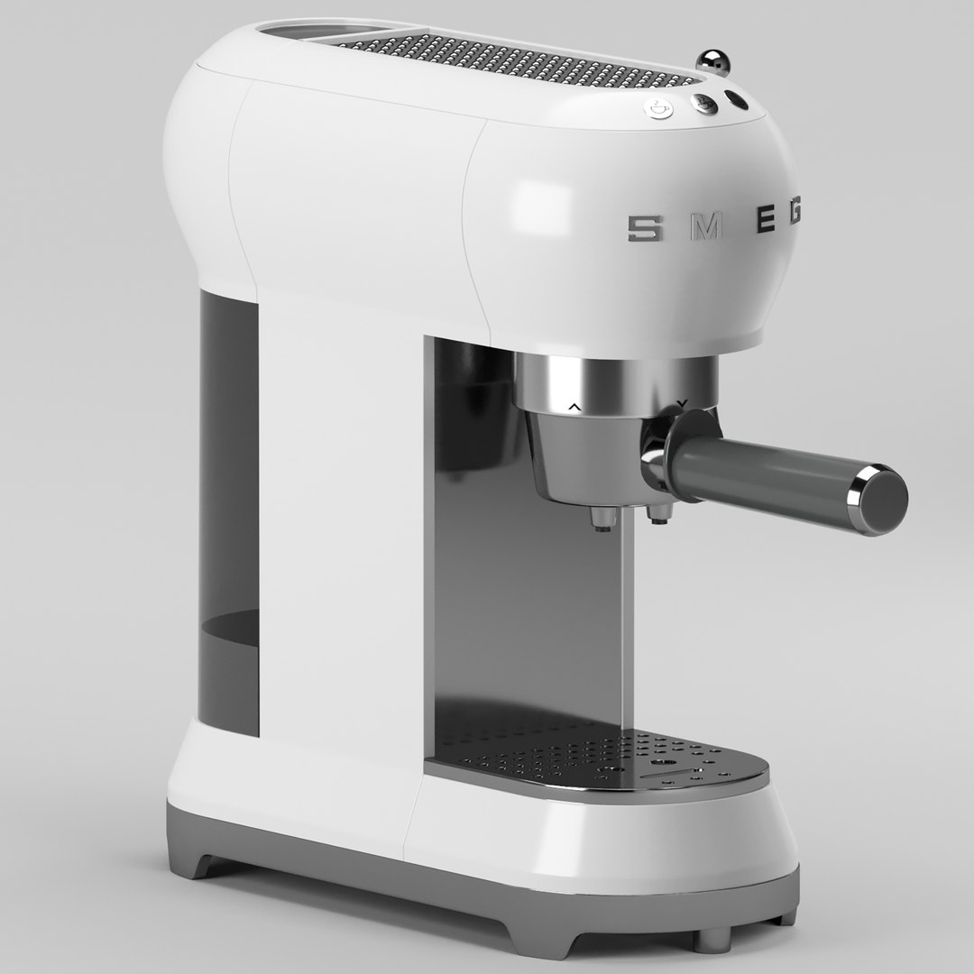 3D Model SMEG Manual Espresso Coffee Machine TurboSquid 2004249