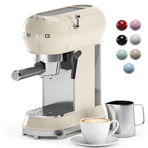 3D model SMEG manual espresso coffee machine