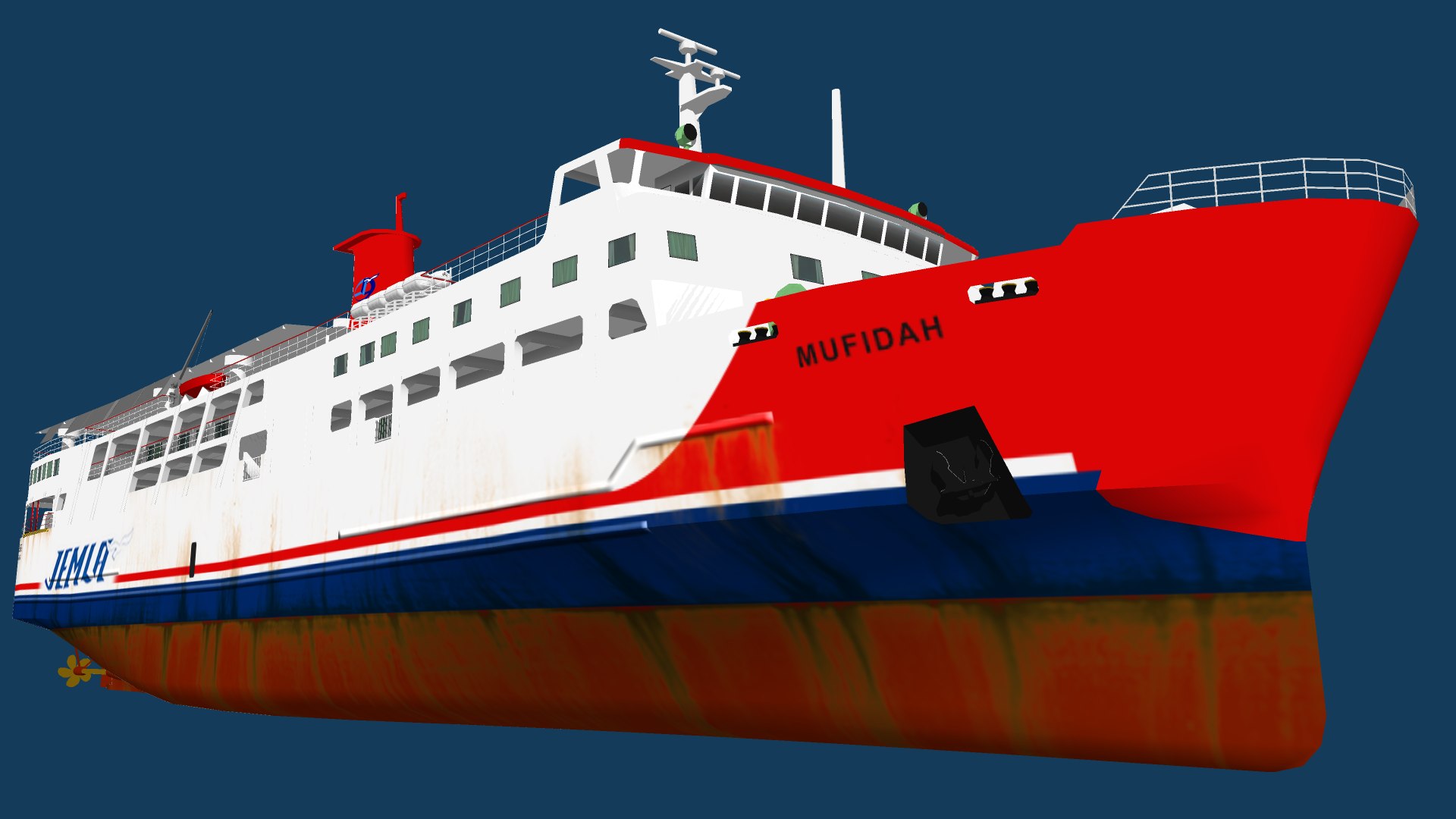 Mufidah Indonesia Ro-ro 3D Model - TurboSquid 1311793