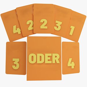 TuckBox with Cards Standing on it - 3D Model Ready to Render inside 3dsMax and Vray model