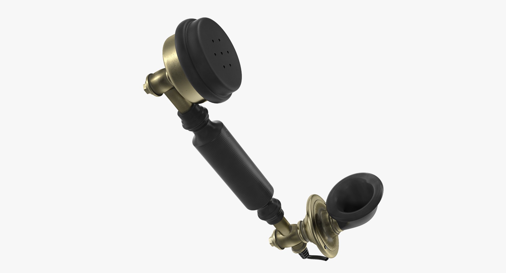Retro Telephone Receiver 3D Model 3D model preview