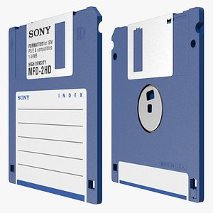 Sony MFD 2HD Double Sided Micro Diskette Blue