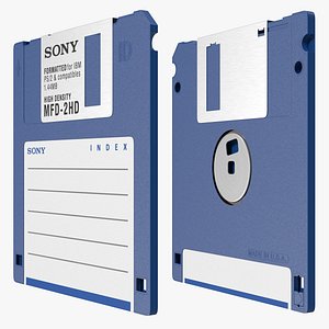 Sony MFD 2HD Double Sided Micro Diskette Blue