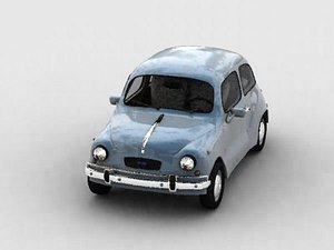 fiat 600 3d model