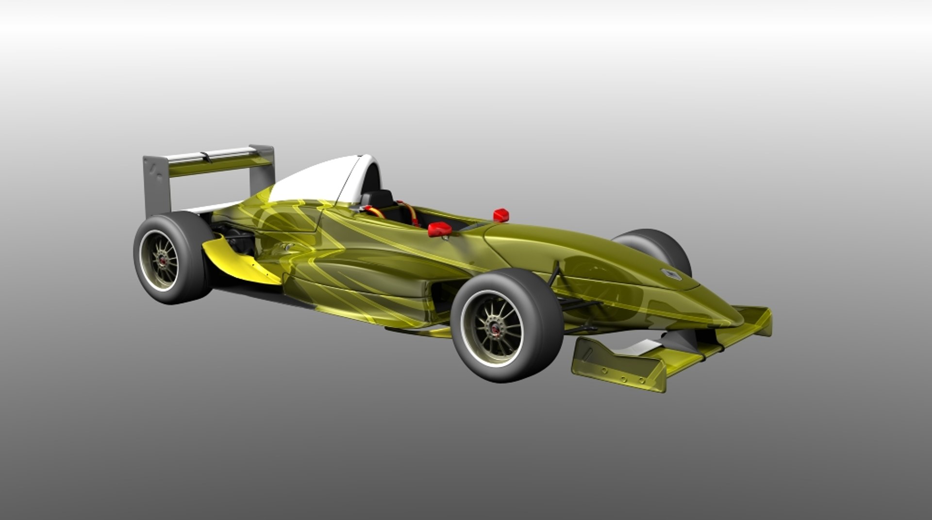 3d Max Formula Racing Car
