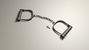 Pirate handcuffs with chain