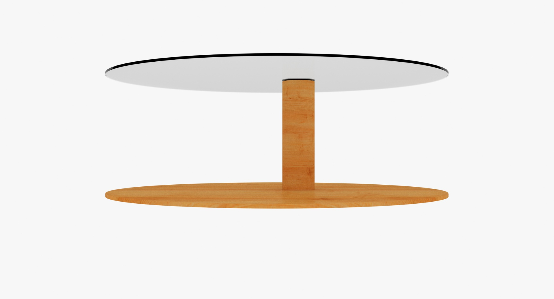 Wooden Clear Glass Round Coffee Table Model TurboSquid 1951960