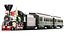 Two Full Detailed Steam Trains With Interior