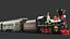 Two Full Detailed Steam Trains With Interior