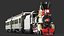 Two Full Detailed Steam Trains With Interior