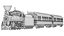 Two Full Detailed Steam Trains With Interior