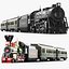 Two Full Detailed Steam Trains With Interior