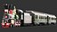 Two Full Detailed Steam Trains With Interior