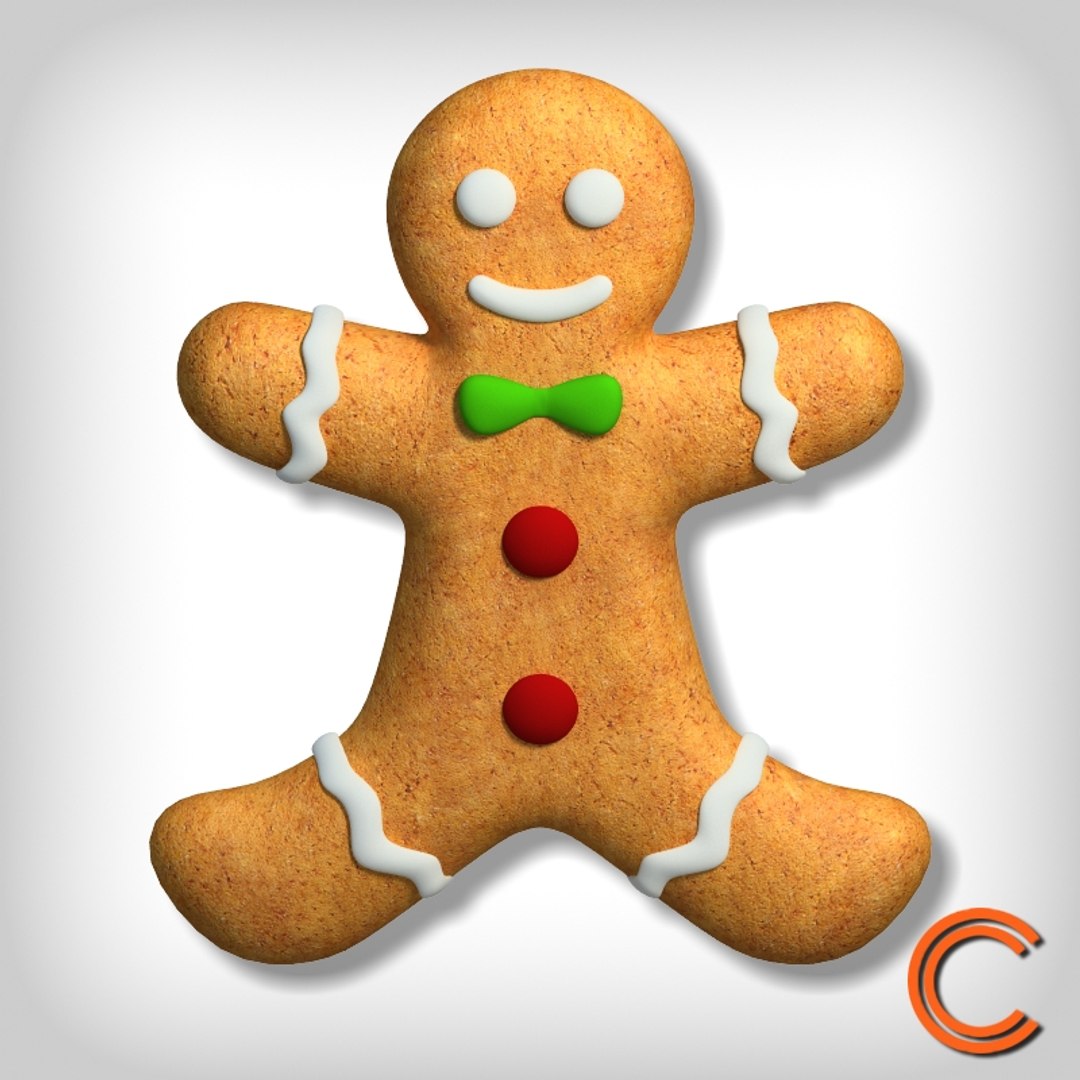3d 3ds Gingerbread Man