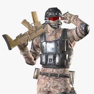 3D model soldier
