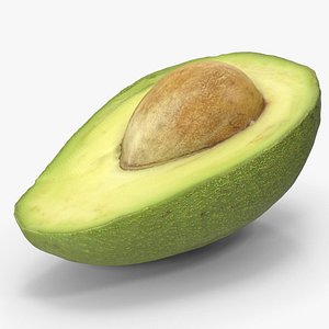 3D Avocado With Seed